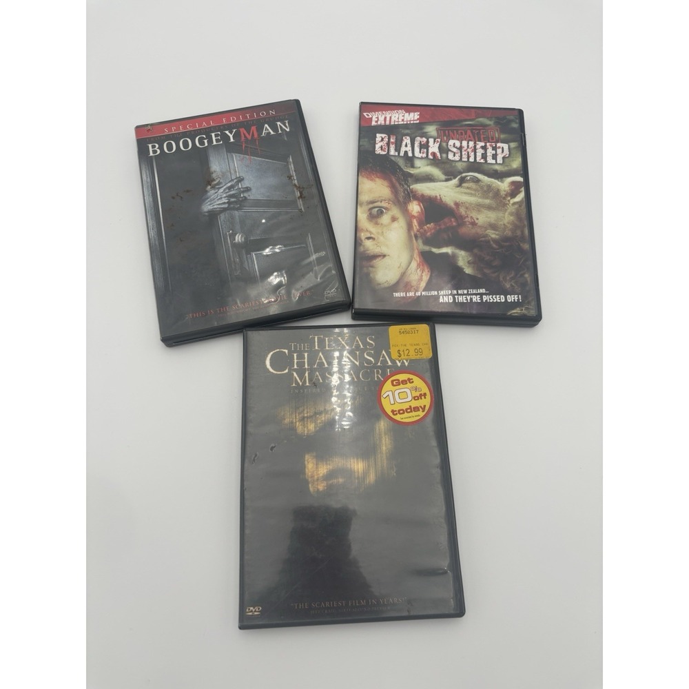 3 Horror Movie Bundle: Texas Chainsaw Massacre + Black Sheep + Boogeyman